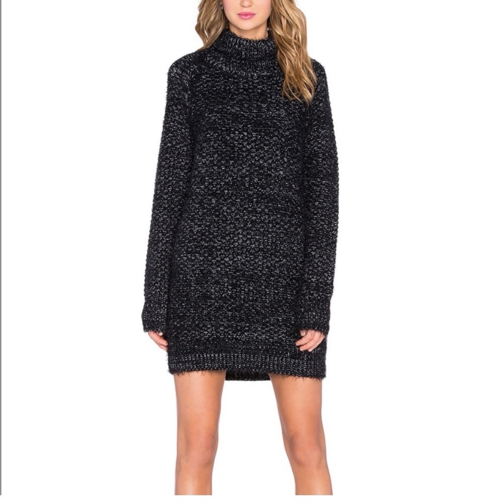 Lover’s & Friend’s Black Knit Sweater Dress
